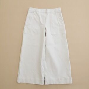 Elegant Cream Wide-Leg Pants